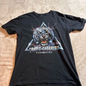 Trans-Siberian Orchestra Vintage Rock Band Tiger Graphic Tee Large Men’s